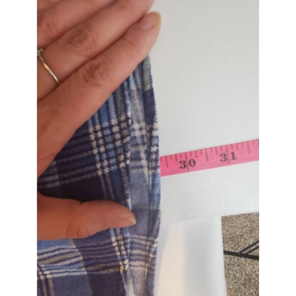 Men's Vtg Y2K Grunge Premier Blue Flannel Shacket, Sz XL - Picture 11 of 11